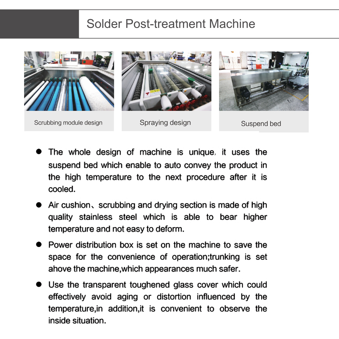 PCB Wet Process Equipment Solder Post-treatment Machine