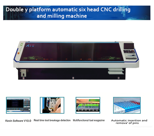 KX 6 Spindle CNC Routing Machine PCB Making Machine