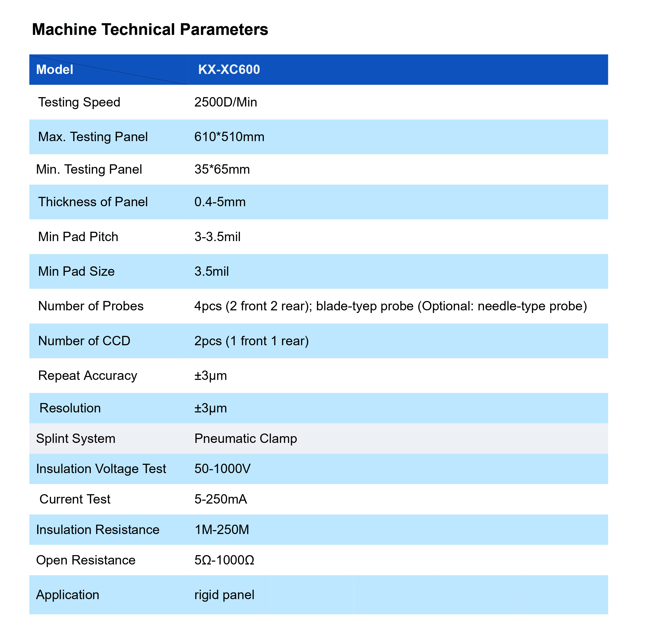 PCB Flying-Probe Tester High Speed Flying Probe Testing Machine KX-XC600