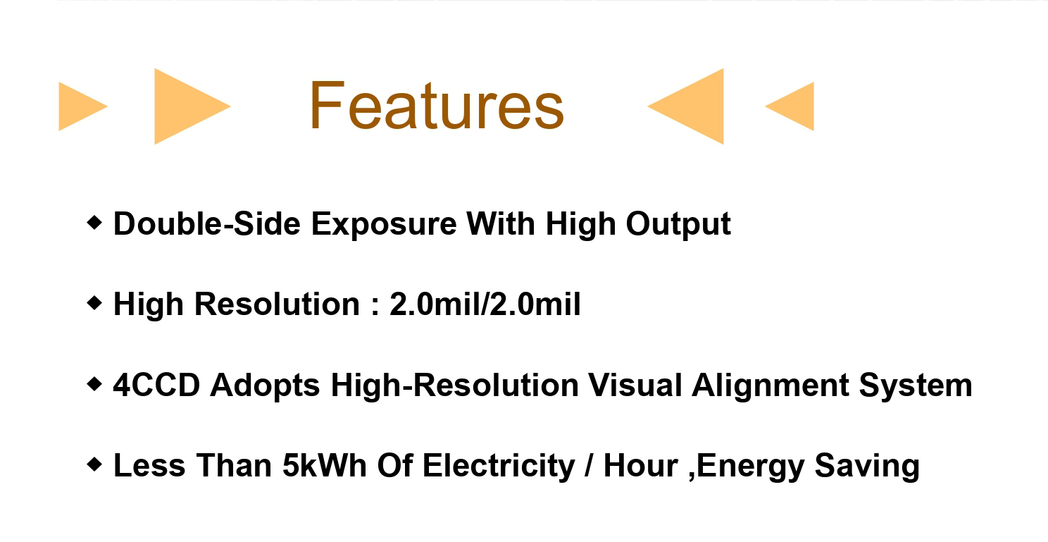 SEMI-Automatic UV-LED Double Side Exposure Machine for PCB Process