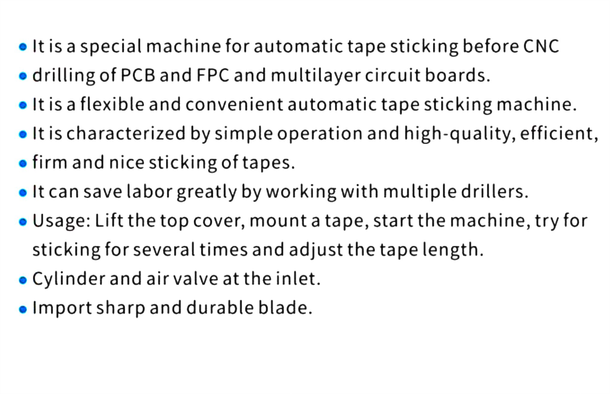 Multilayer Circuit Board PCB Tape Sticking Machine Electronic Products Machinery