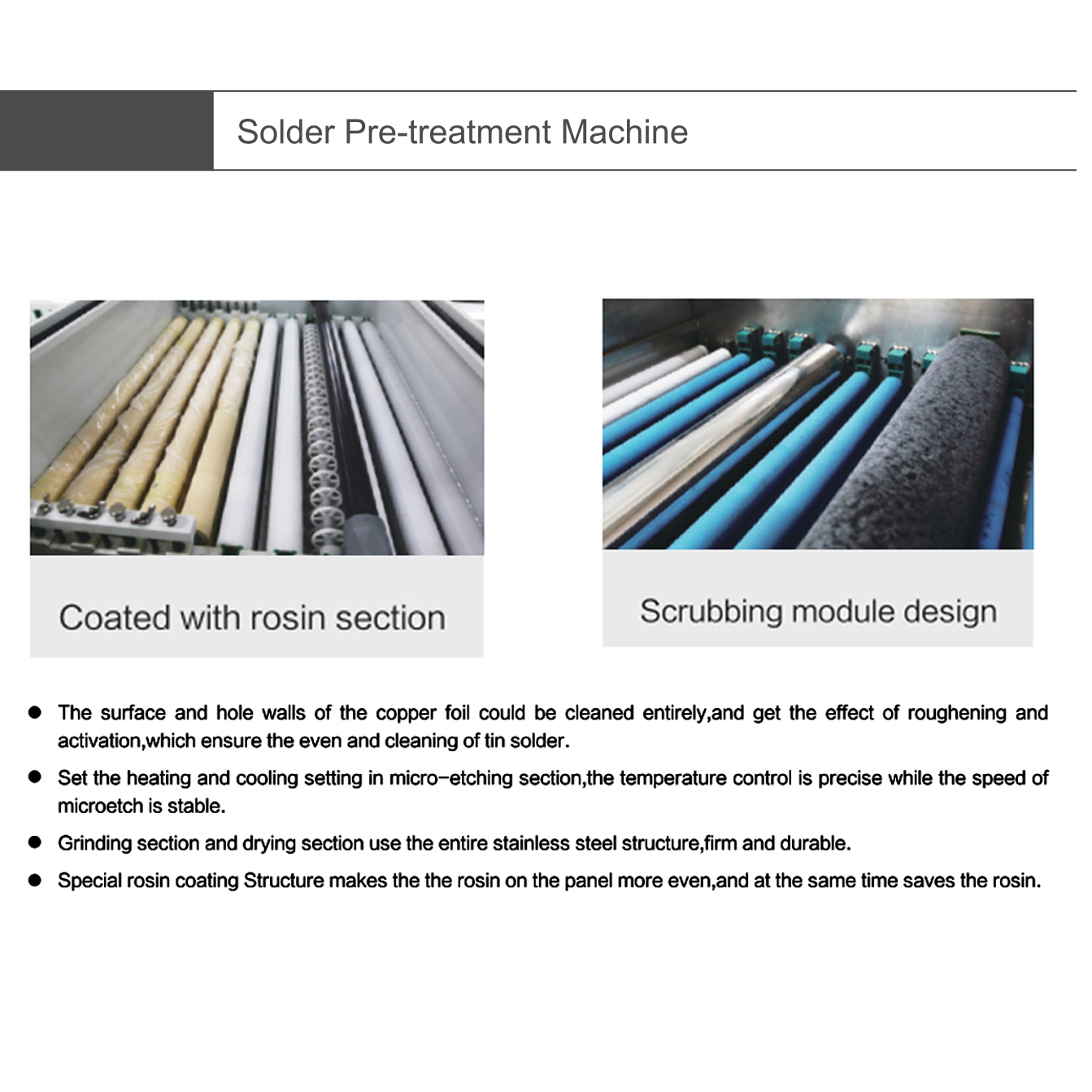 PCB Making Machine Solder Pre-treatment Machine